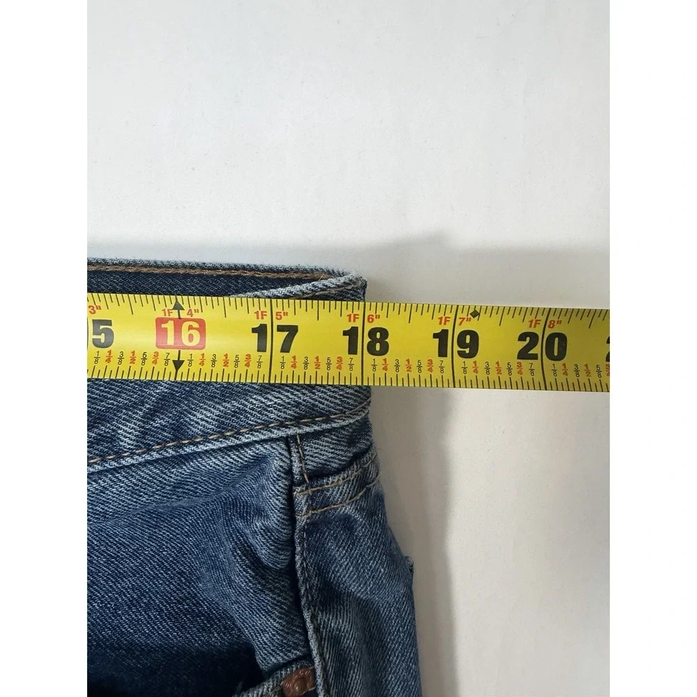 Levi's 505 Men's Jeans 36x30 Regular Fit Straight Leg Medium Wash Blue Denim